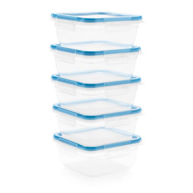 Snapware Total Solutions 5.5 Cup Plastic Square Meal Prep Container Set - 10pc