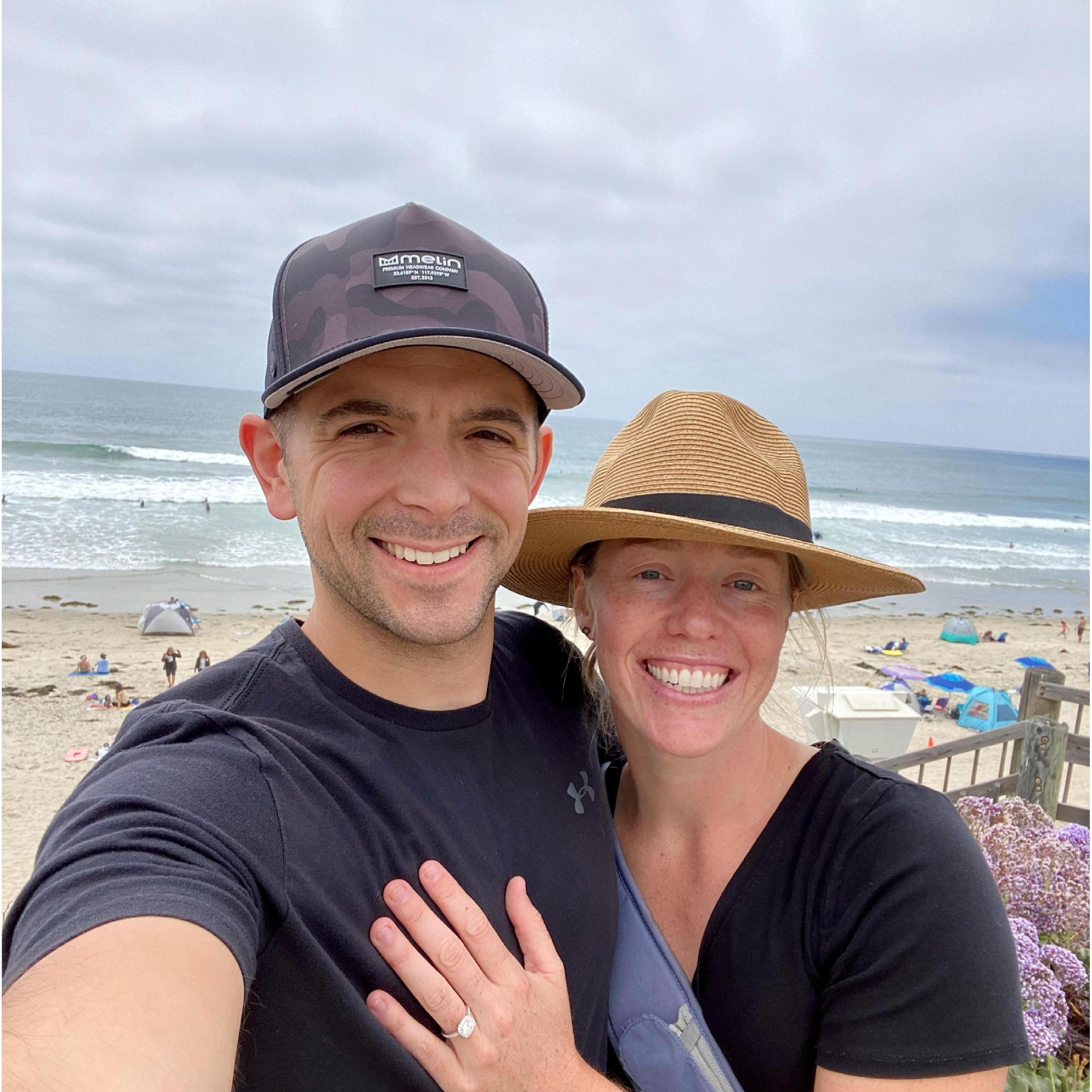 Our first outing as a fiancé.