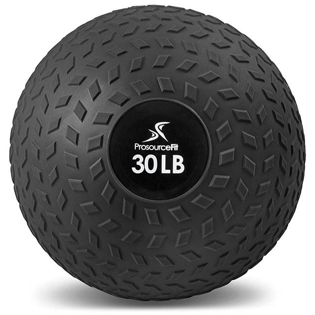 ProsourceFit Slam Medicine Balls 5, 10, 15, 20, 25, 30, 50 lbs Smooth and Tread Textured Grip Dead Weight Balls for Crossfit, Strength and Conditioning Exercises, Cardio and Core Workouts