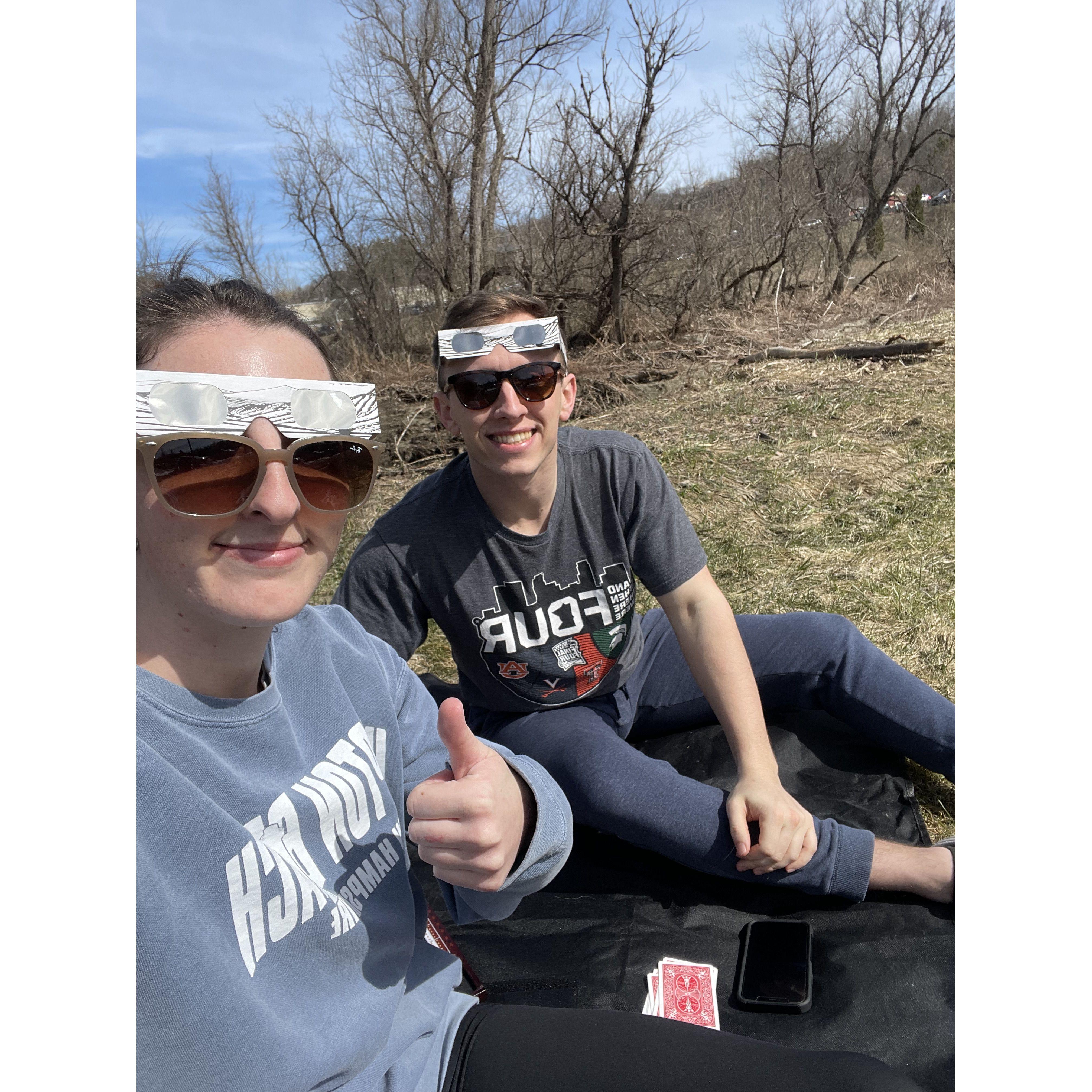 Viewing the total solar eclipse in Waterbury, VT
