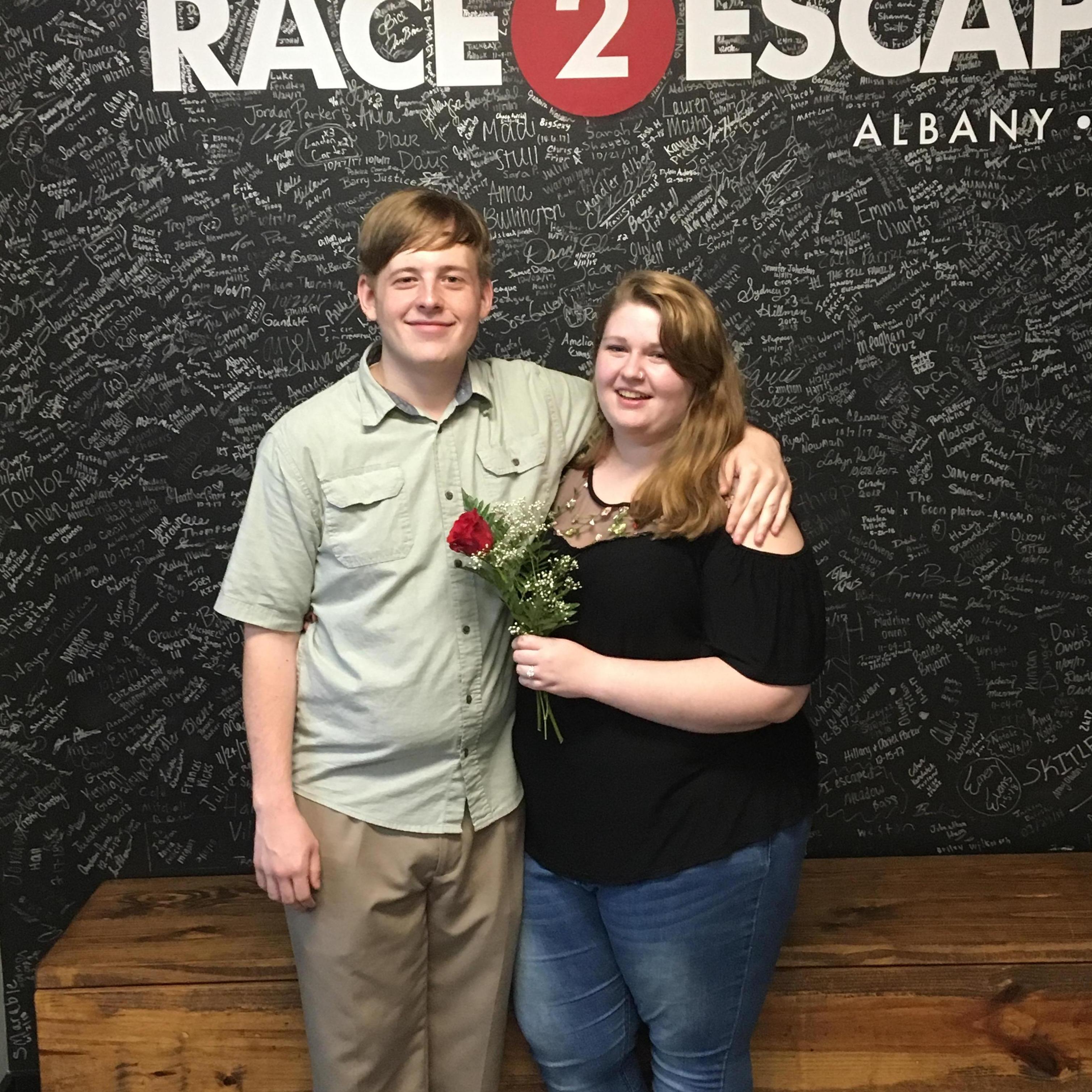 December 13, 2018 - Getting engaged at Race2Escape