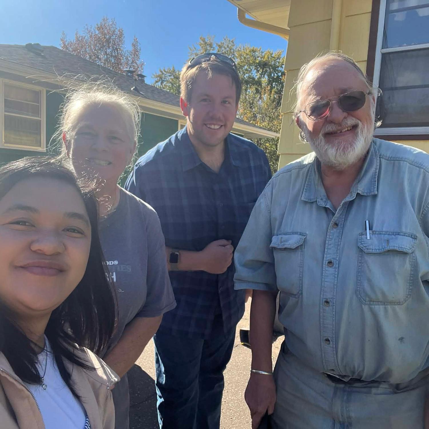 With the Becklunds—the couple who have witnessed our entire journey from the very beginning. We also got to eat at Wingstop, which has now become our favorite.