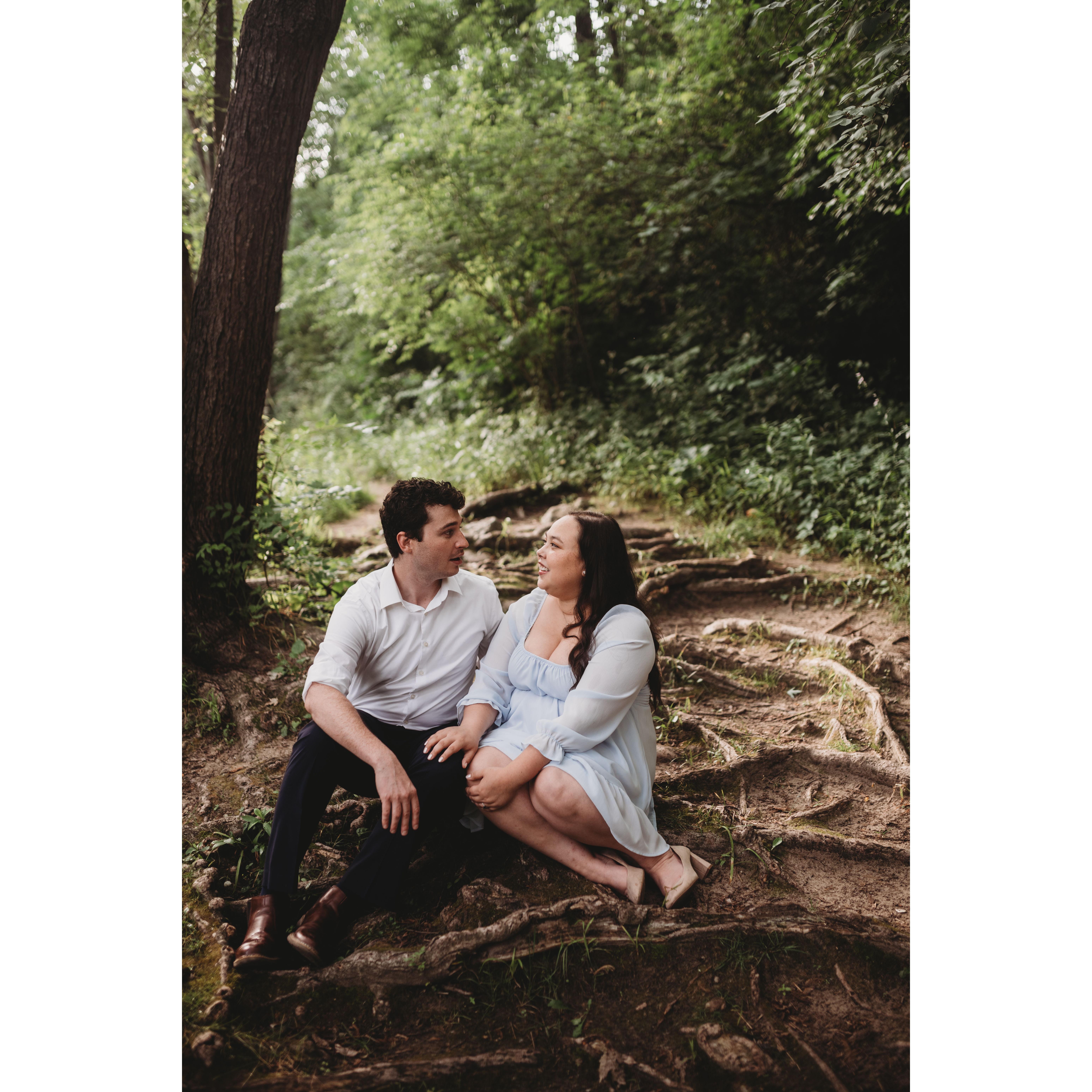 Engagement Photos at Yates Cider Mill July 2022