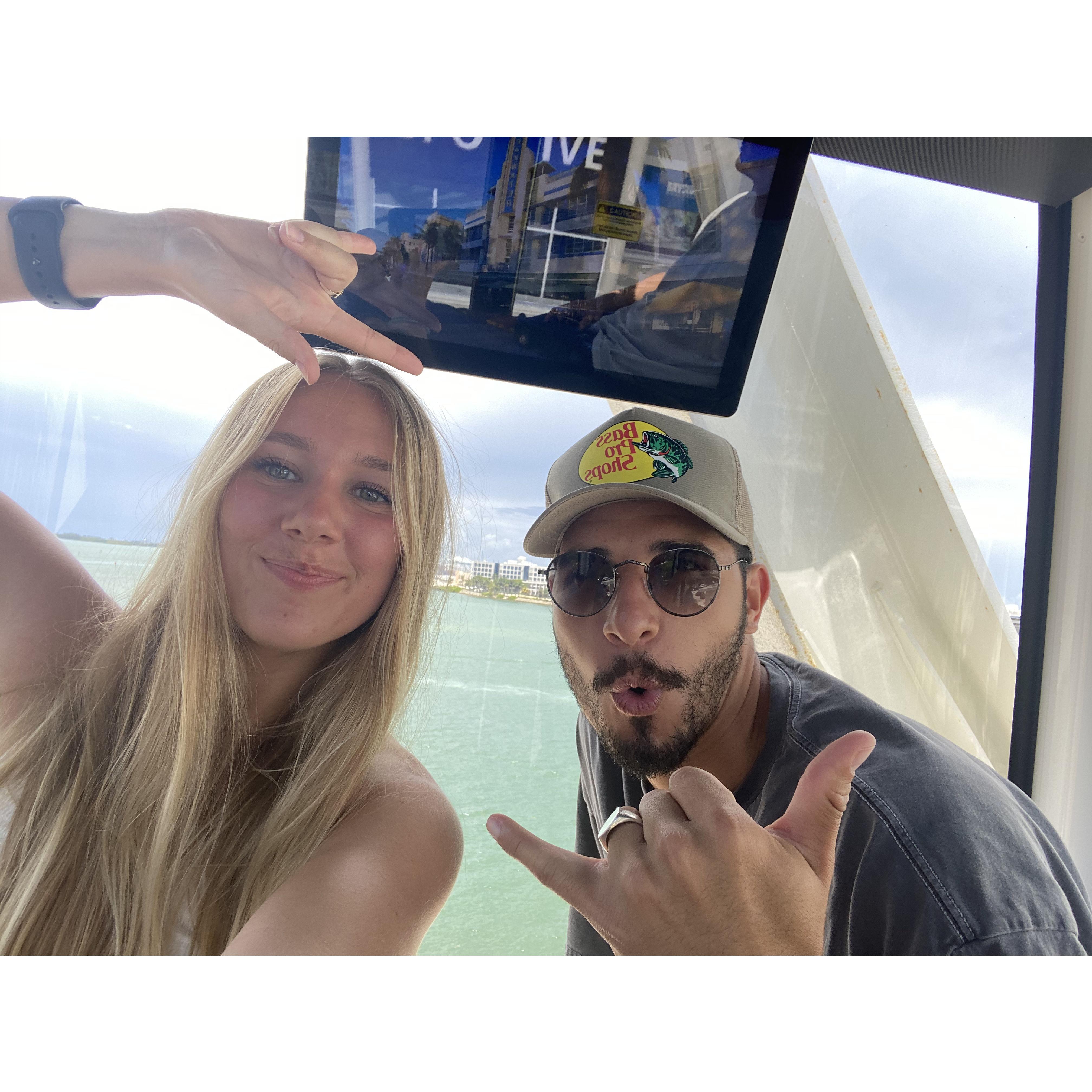 Was trying to be sneaky and get a photo with just Daniel on a friends trip to Florida!