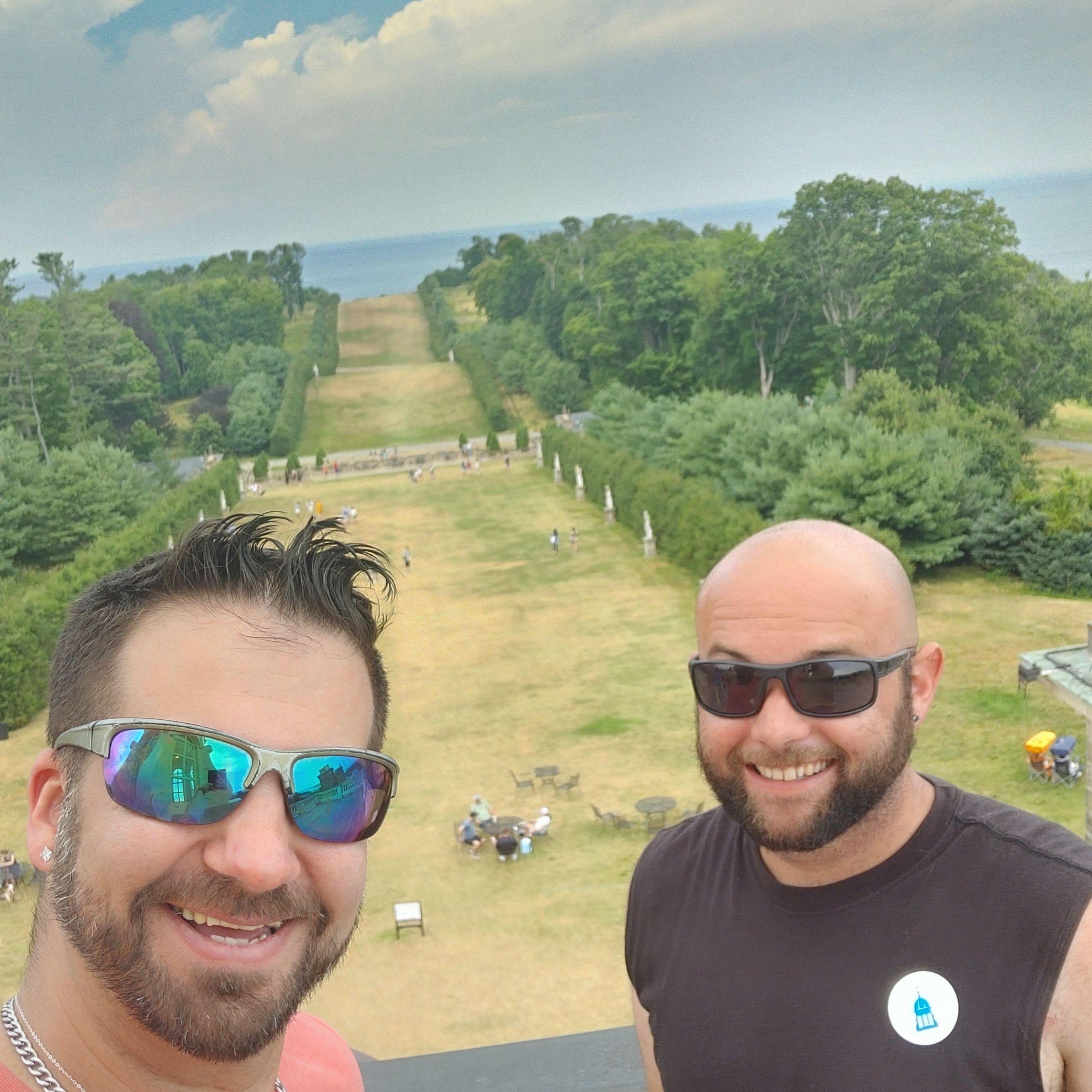 July 17, 2022 - Joe booked us on the Cupola Tour at the Crane Estate in Ipswich, MA to kick off Shawn's birthday. We loved the tour and the view of the Grand Allée from the roof top.