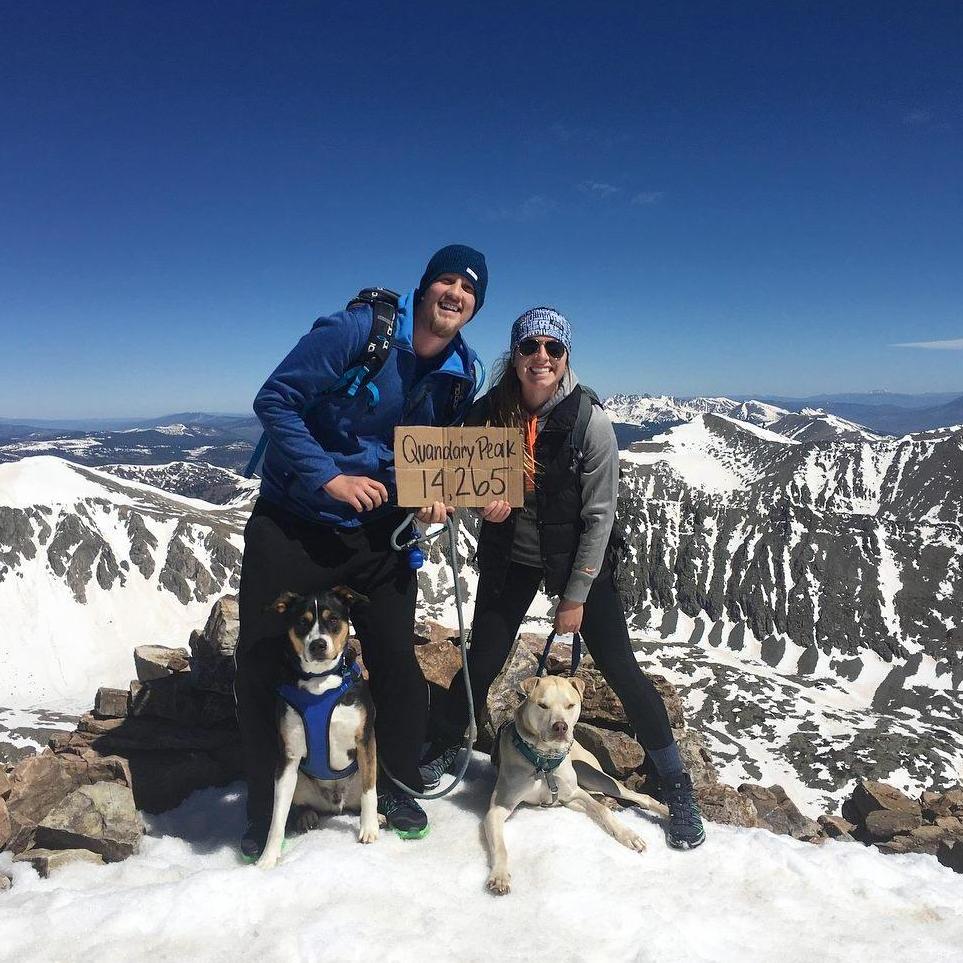 One of the times we hiked a 14er