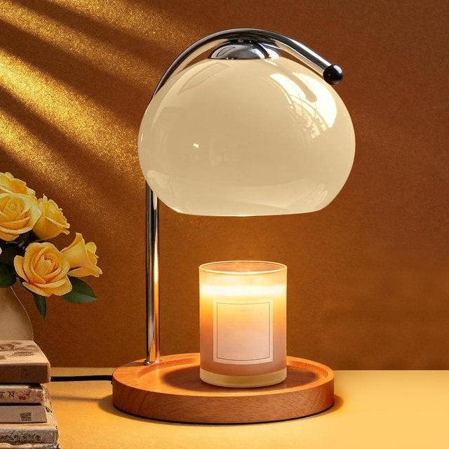 Topyond Candle Warmer Melting Lamp,Wax Melting Lamp Home Decor, Desk Office Decor Table Lamp,Night Light Bedroom Lamps,Valentines Day Gifts Her
