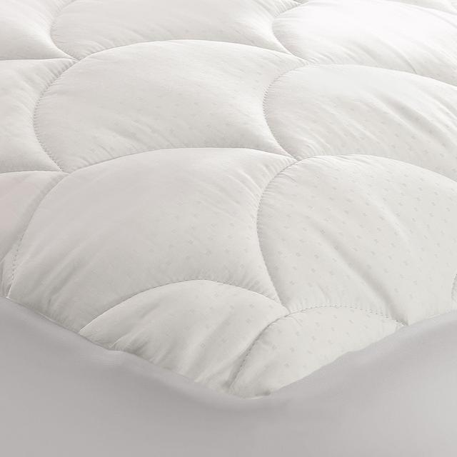 350-Thread Count Cotton Damask Queen Mattress Pad