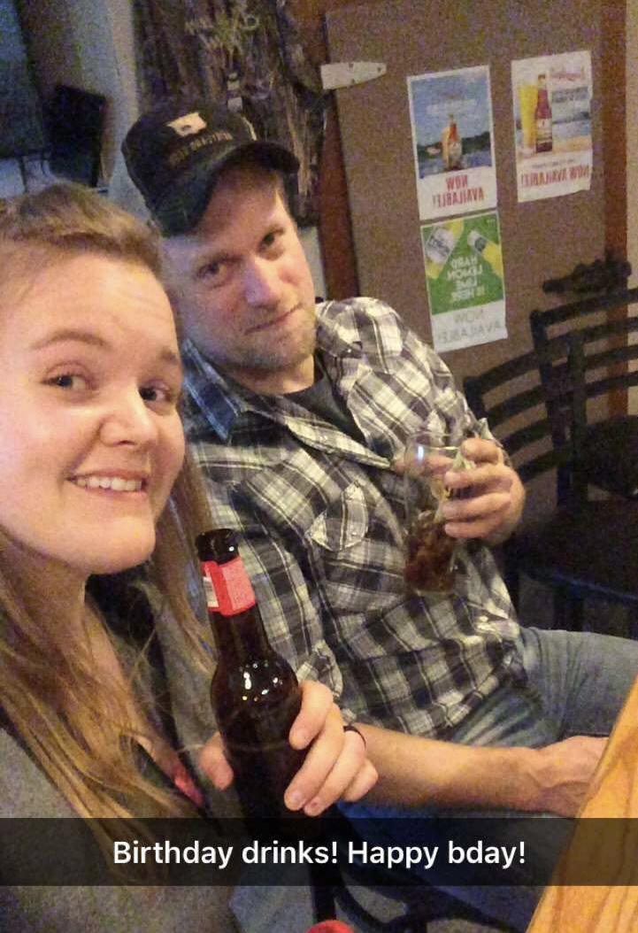 Our first night out! Eric’s Birthday