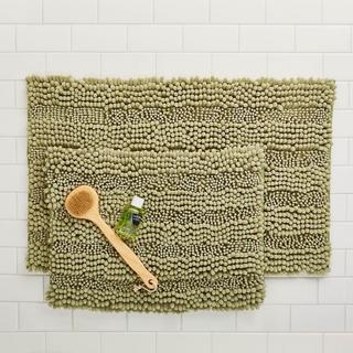 Chenille Noodle 2-Piece Bath Mat Set