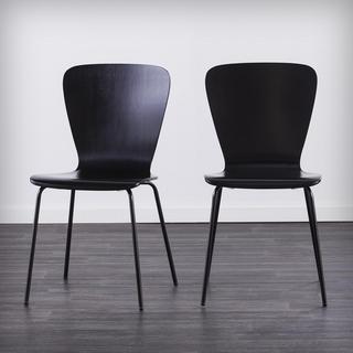 Cadby Bentwood Side Chairs, Set of 2