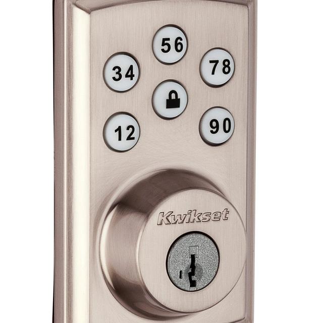 Kwikset 98880-004 SmartCode 888 Z-Wave Plus Touchpad Electronic Deadbolt Featuring SmartKey Security, Works with Alexa via SmartThings, Wink, or Iris in Satin Nickel