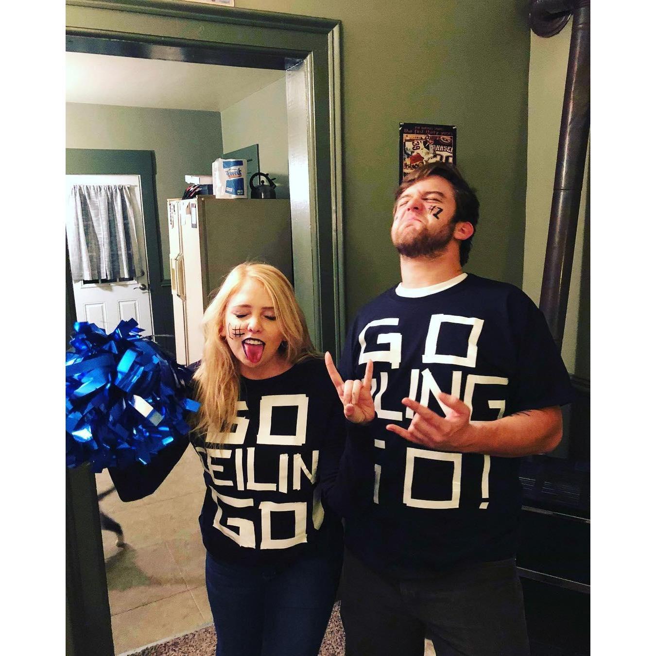 Halloween costumer - ceiling fans! :D