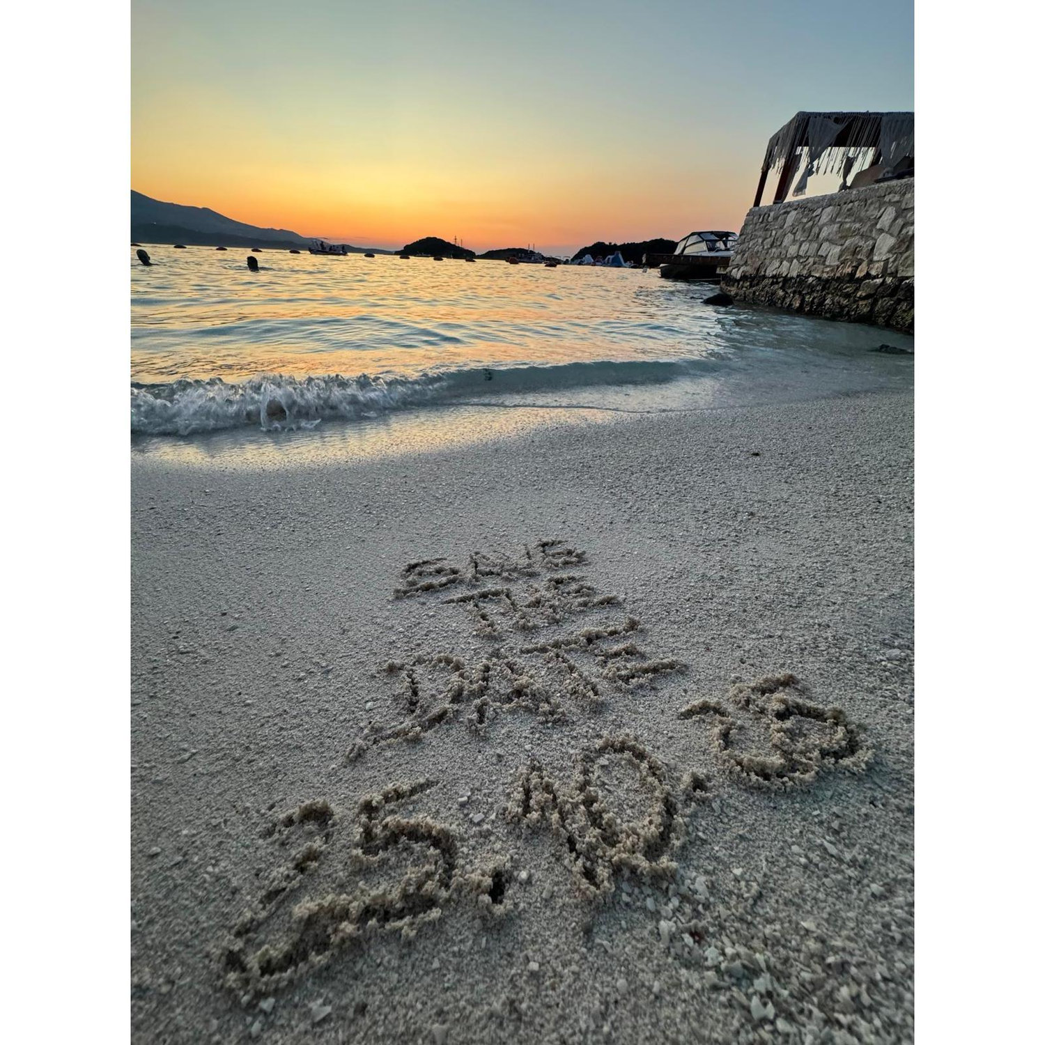 A nossa primeira tentativa do Save the Date para o casamento, em Kasamil