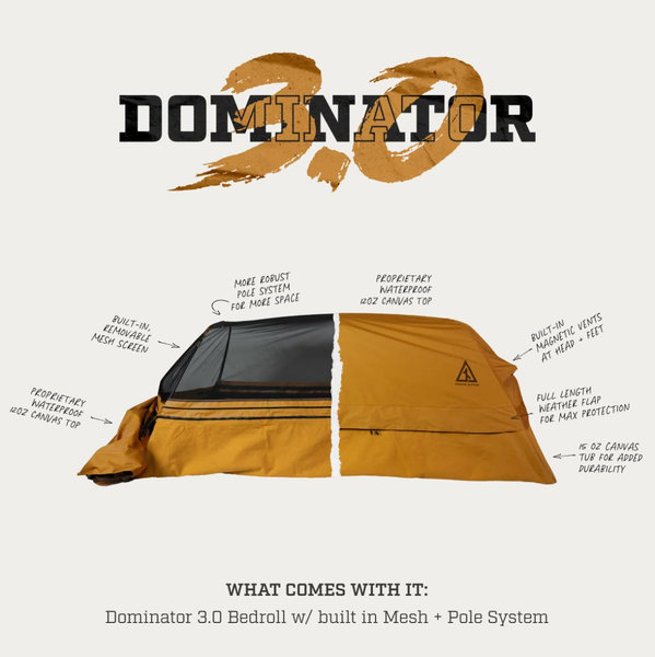 DOMINATOR 3.0 Tent and Bedroll