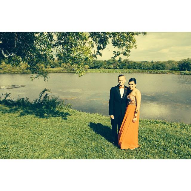 Our first date #JuniorProm (thanks moms)
