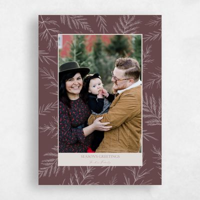 Chocolate, Brown Holiday Card - Pineland