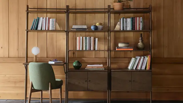 Title Double Storage Bookshelf