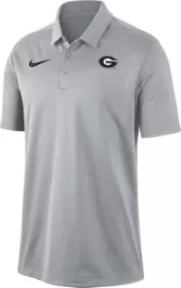 Nike Men's Georgia Bulldogs Grey Dri-FIT Franchise Polo