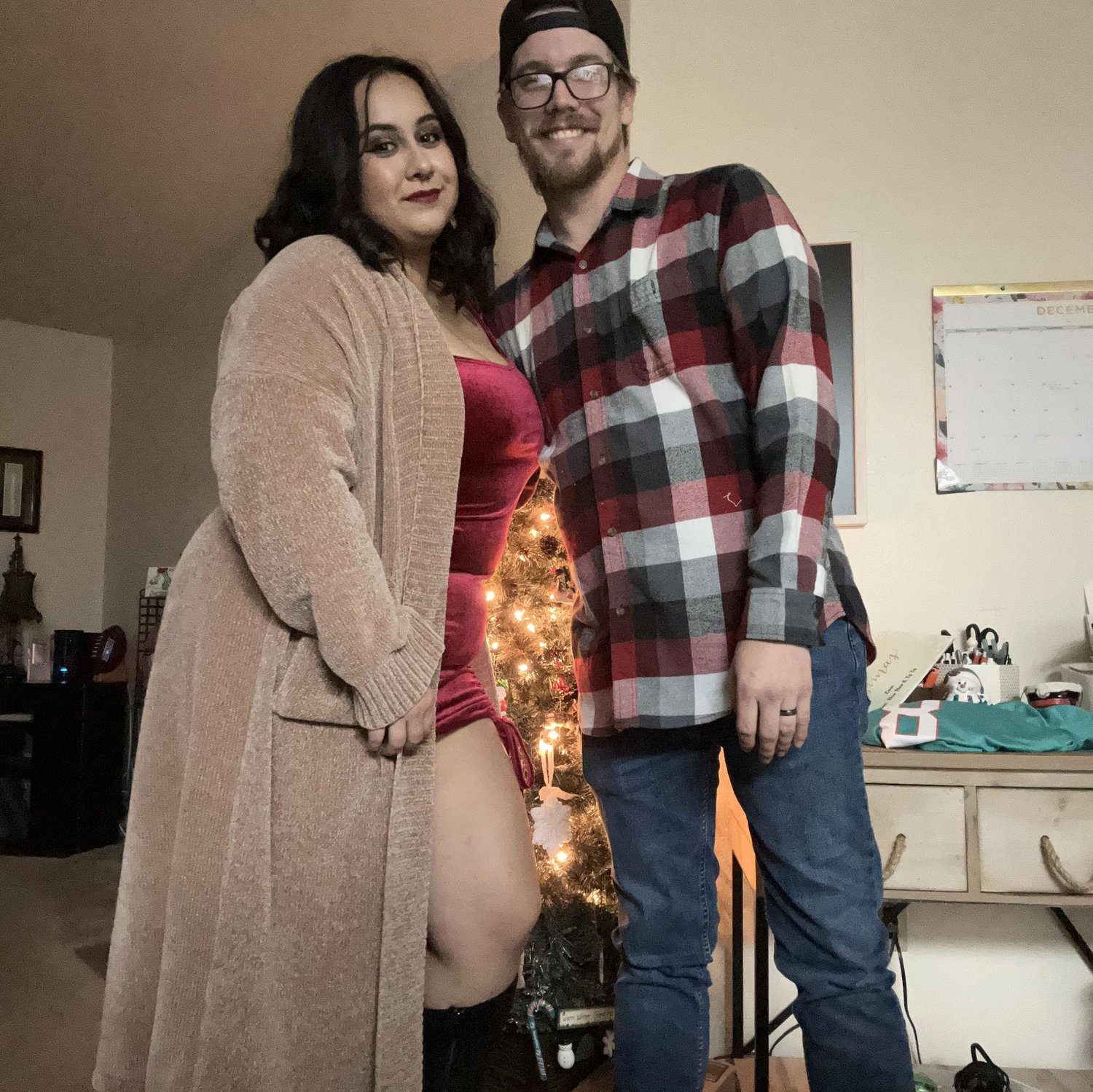 We were quite a bit tipsy by this point Christmas Eve 2023 but Emmy insisted on getting a photo together.
Clearly worth it