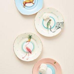 Lilibet Side Plate (Canape Plate), Flamingo