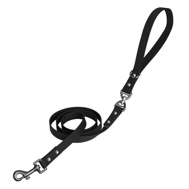 PetBonus Waterproof Dog Leash, 5 FT Odor Proof Walking Training Lead, No Tangle and Easy to Clean Puppy leashes for Small Medium Breeds Dogs (Black)