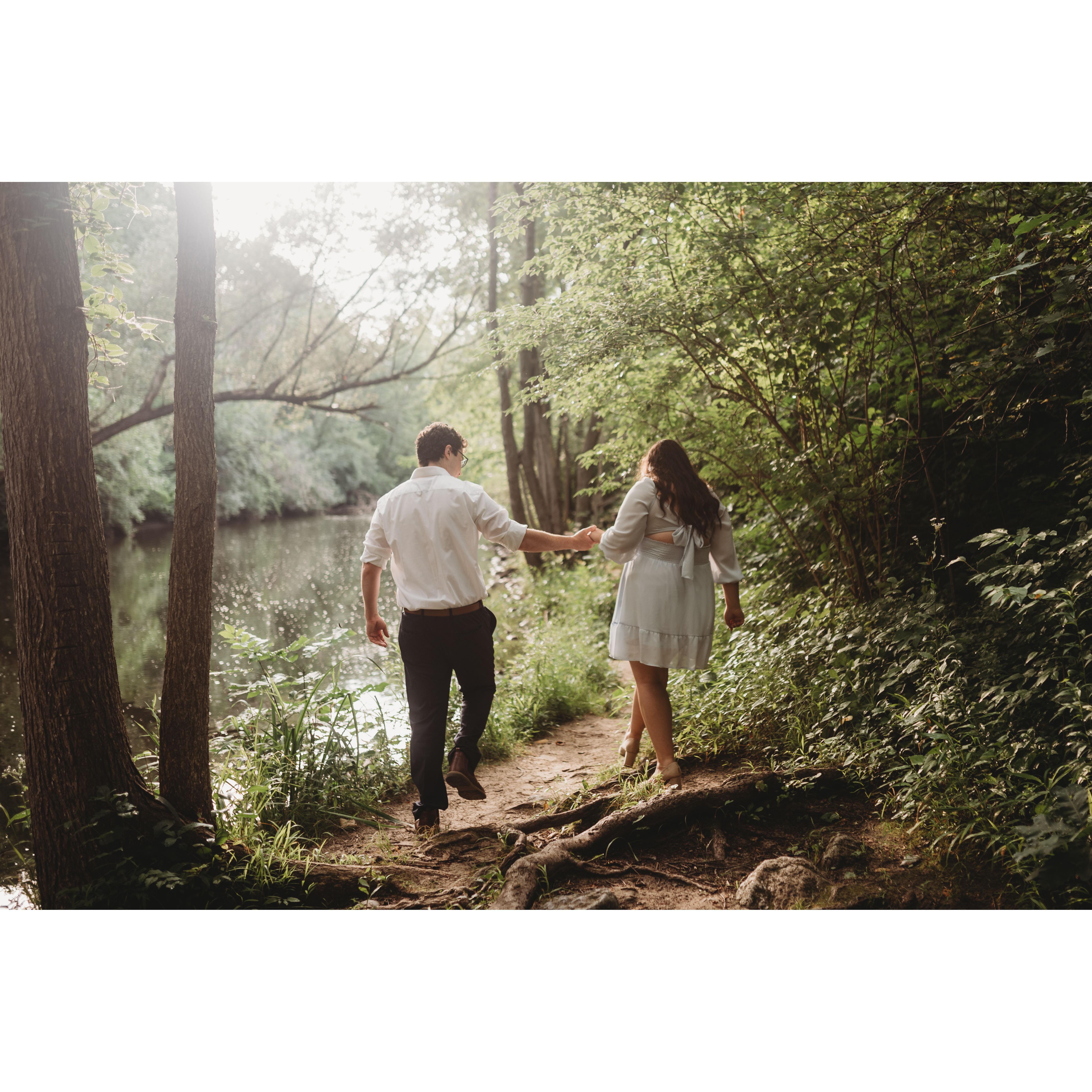 Engagement Photos at Yates Cider Mill July 2022