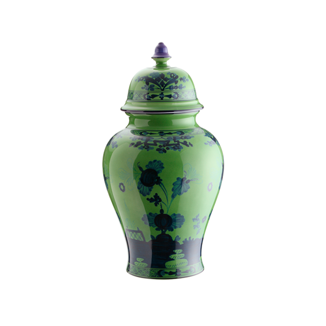 LARGE POTICHE VASE Ginori Oriente Italiano