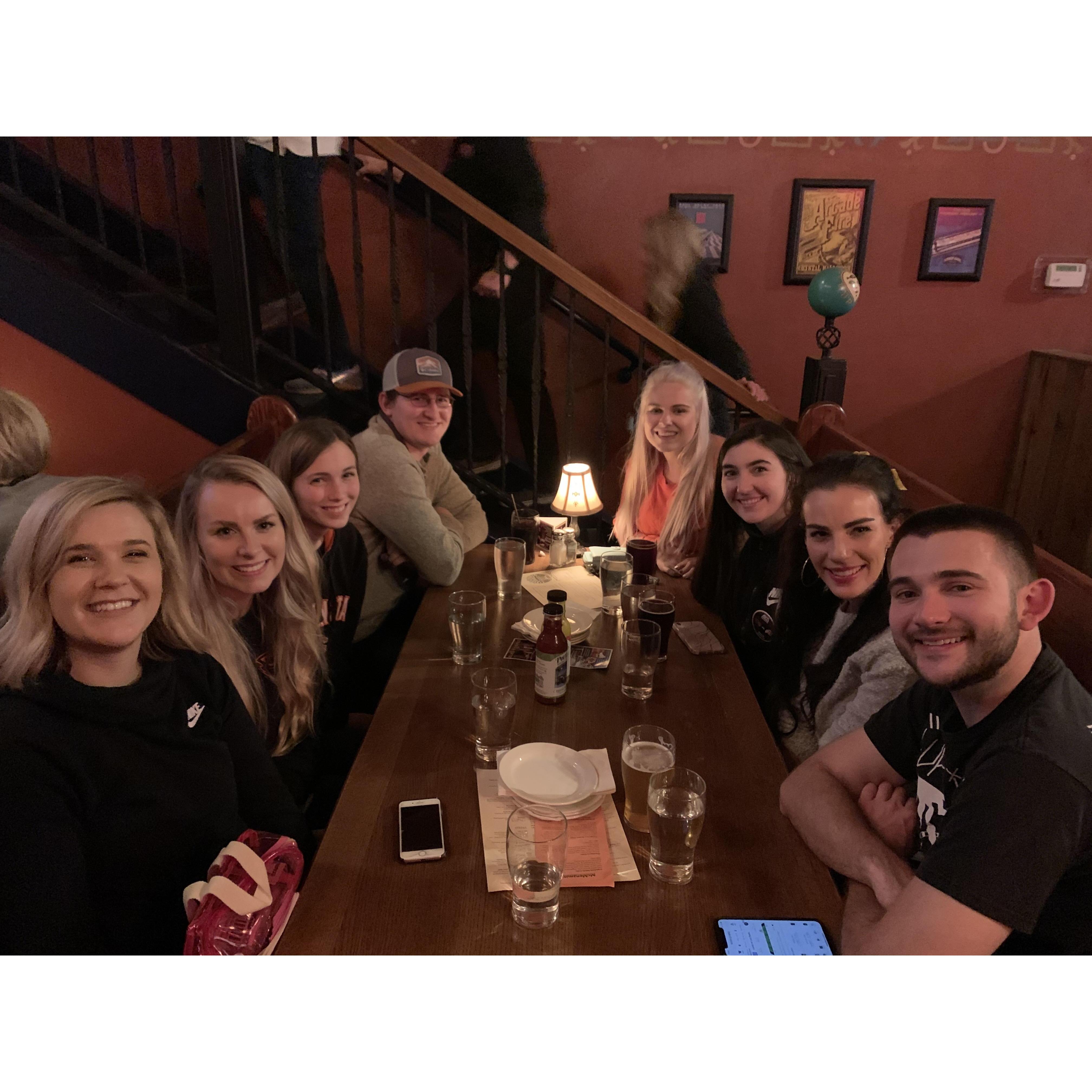 Nights at McMenamins after Beaver Football!