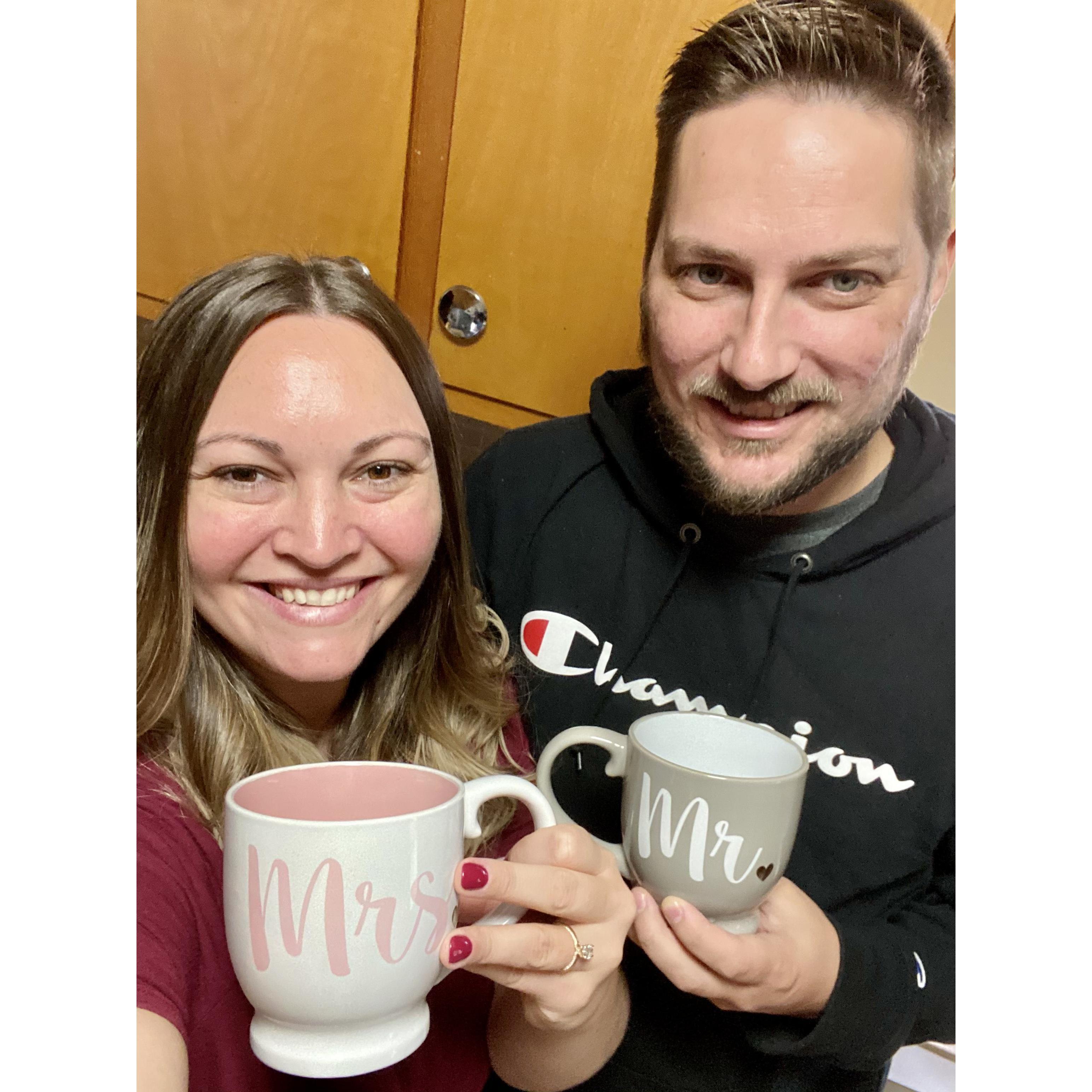 Our first gift as an engaged couple ❤️