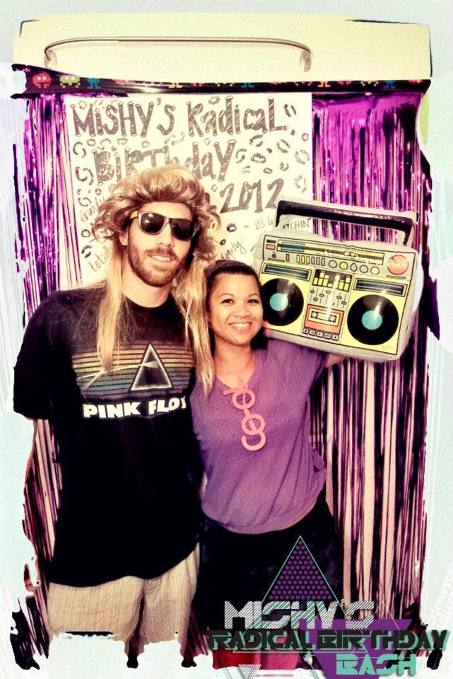 Partying it up 80s style