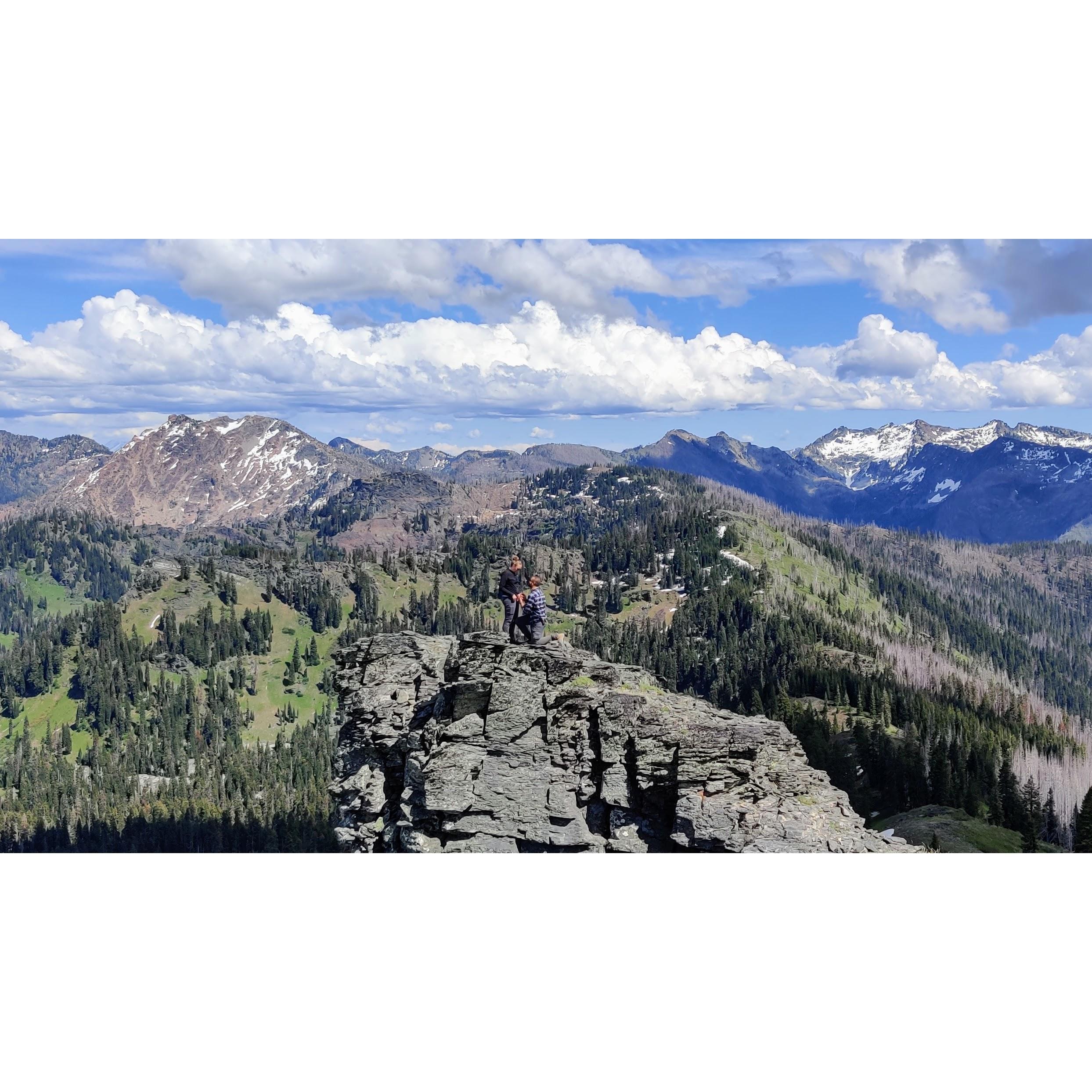 The proposal on Marble Mountain, California.