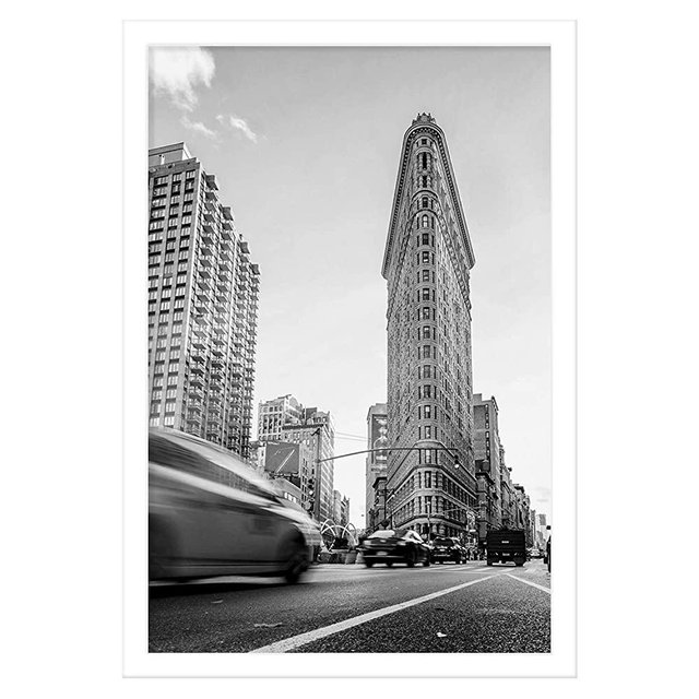Americanflat 24x36 inch White Poster Frame | Polished Plexiglass. Hanging Hardware Included!