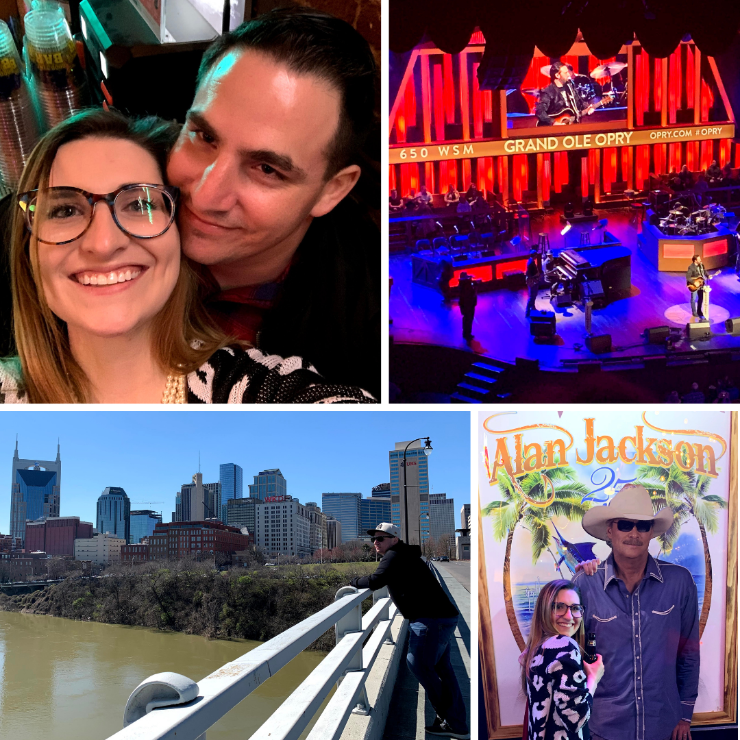 March 2020, Nashville, TN: Travis' surprise birthday gift to Julie