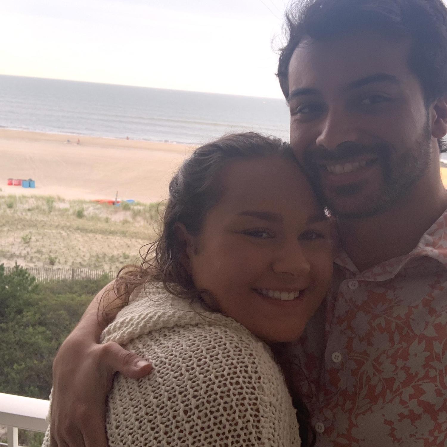 First beach trip as a couple, August 2020