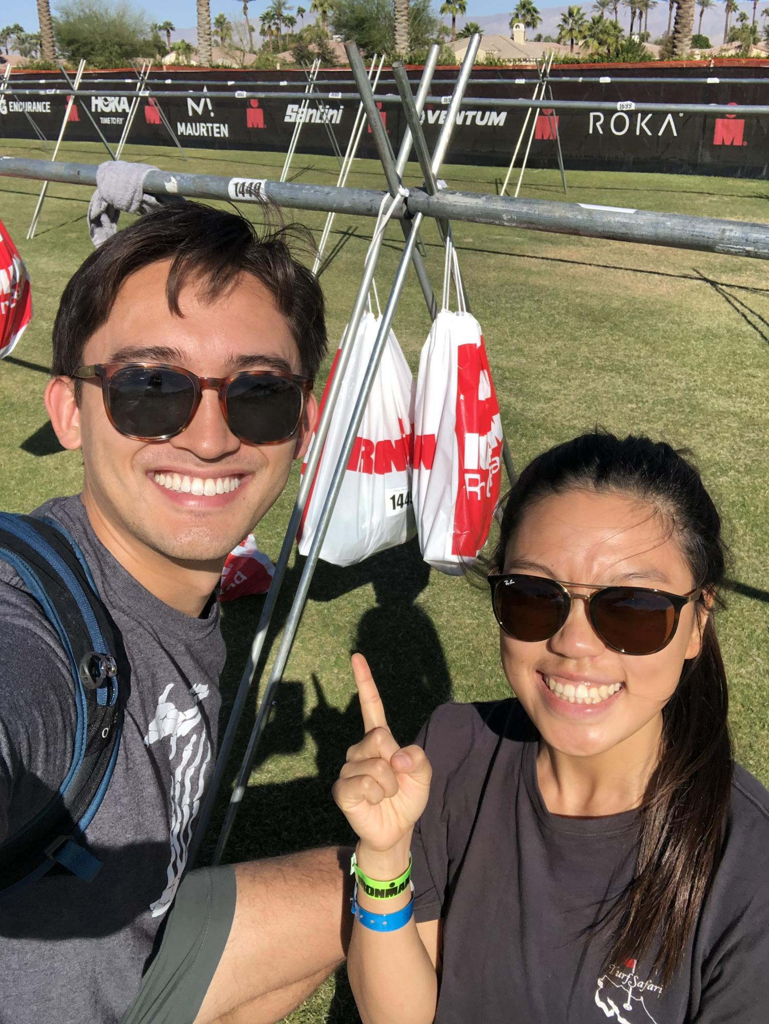 Set for our big race the next day!