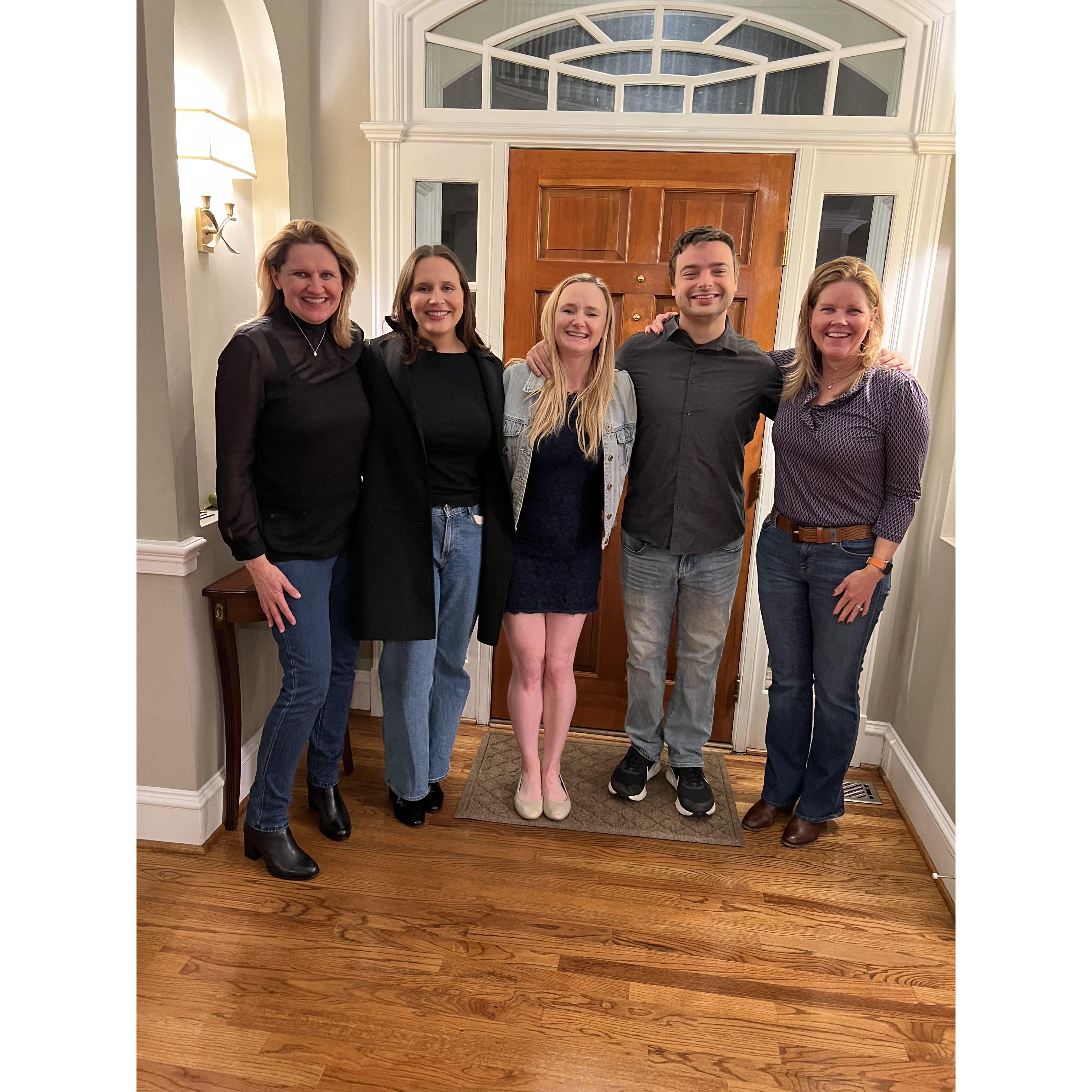 Cousin Erin Fleming-Evans, Cousin Eileen Evans, Claire and Nate, Cousin Abby Fleming-McCarthy