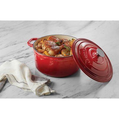 Artisanal Kitchen Supply® 6 qt. Enameled Cast Iron Dutch Oven in Grey