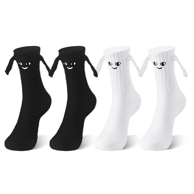 Petrass Magnetic Holding Hands Socks for Men Women Father Gifts Birthday Anniversaries Gifts for Couples, Him, Friends