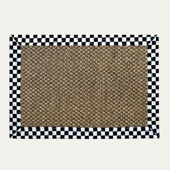 Chunky Sisal Rug Courtly Check, 2x3