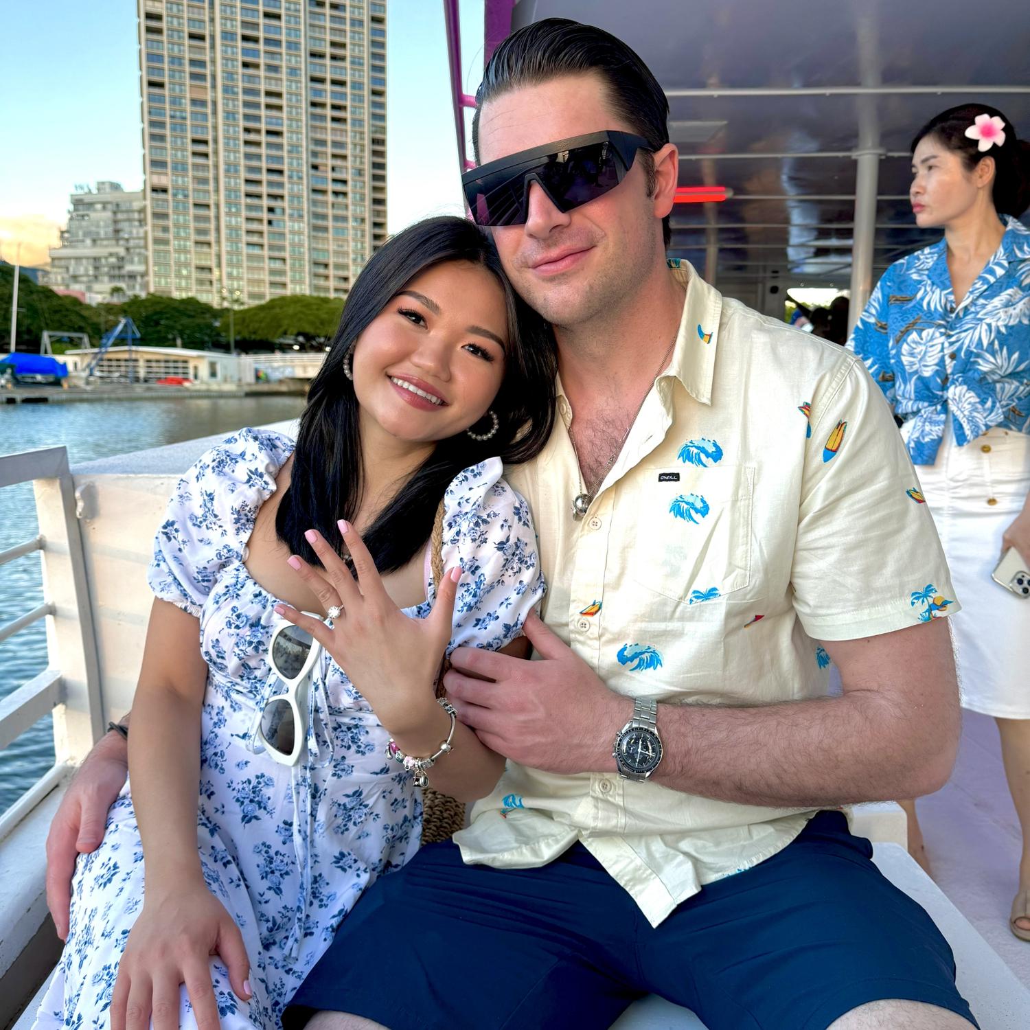 10/20/23-A day after Cody proposed in Honolulu, Hawaii