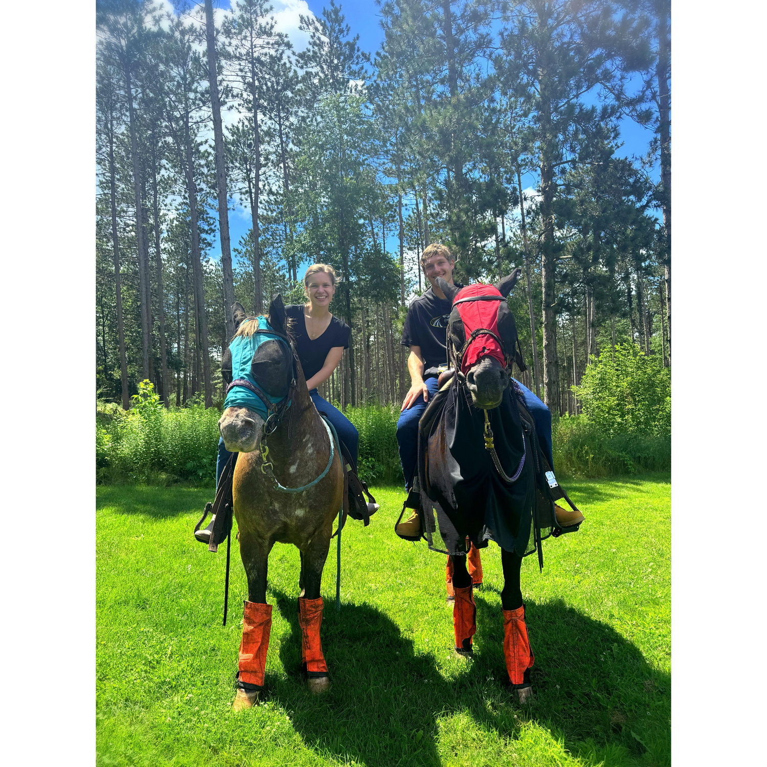 Horseback riding for Curt's birthday