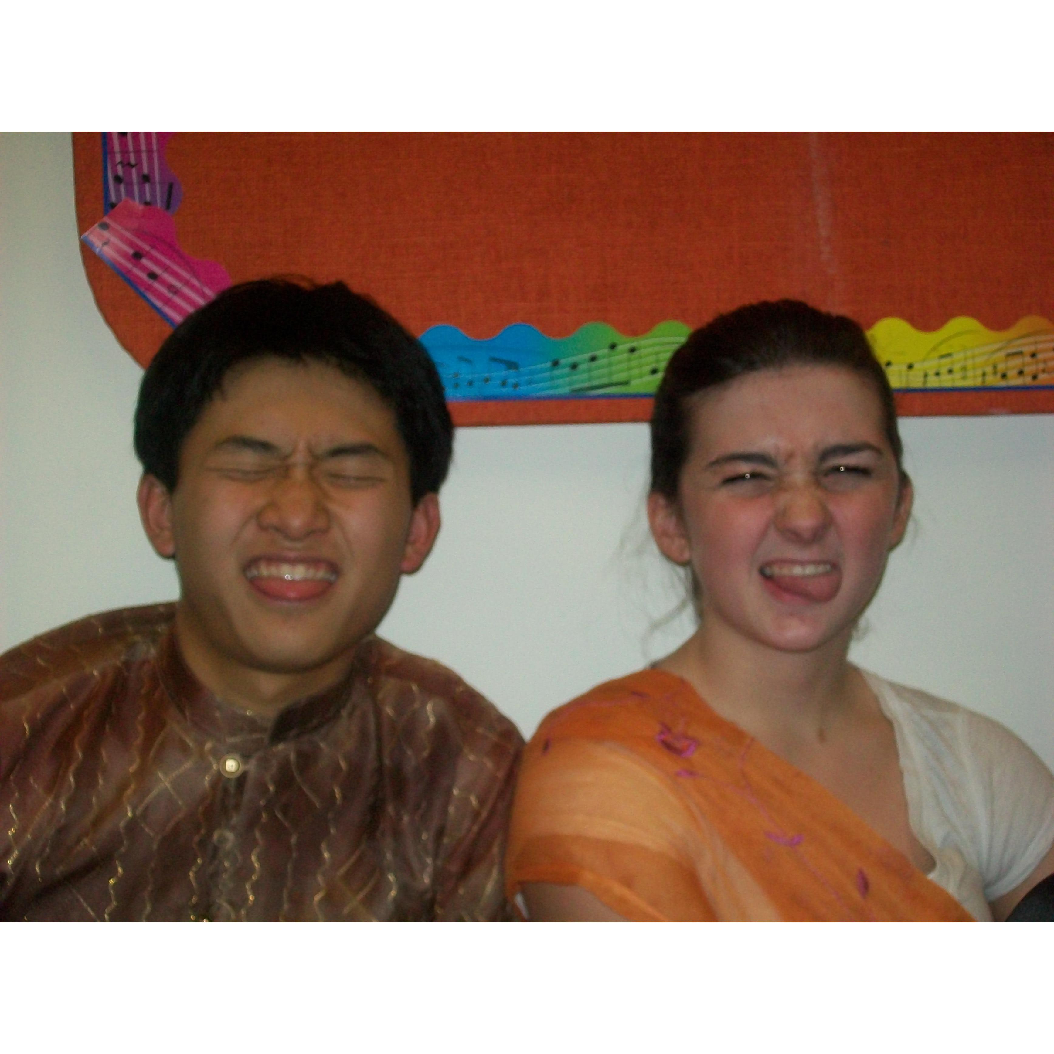 Diwali as baby sophomores in high school!