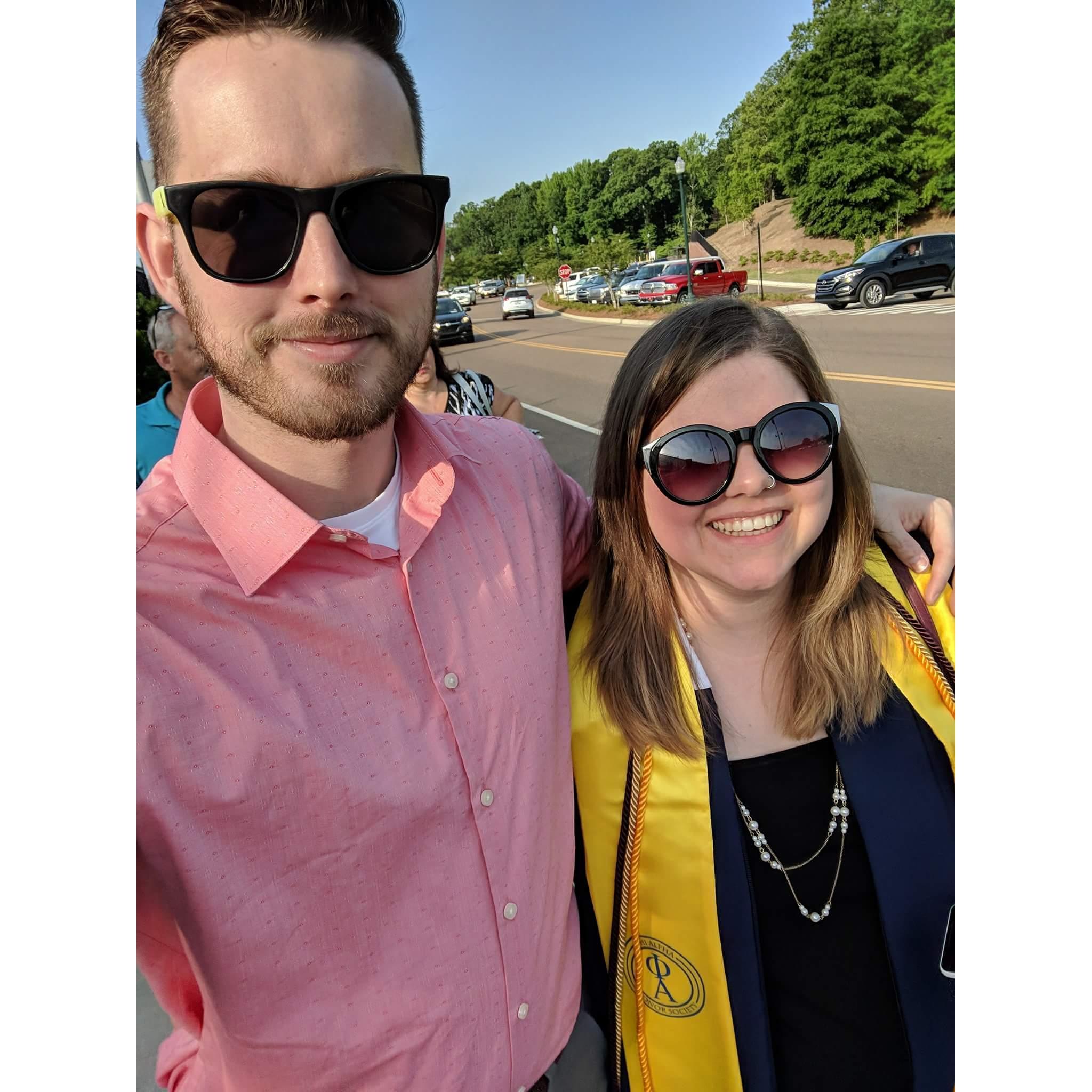 Miranda's BSW graduation, May 2018