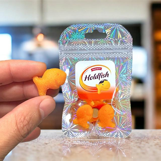 Goldfish Magnet Set of 6 Pcs, Fridge Magnets, Christmas Gift, Funny Refrigerator Magnets