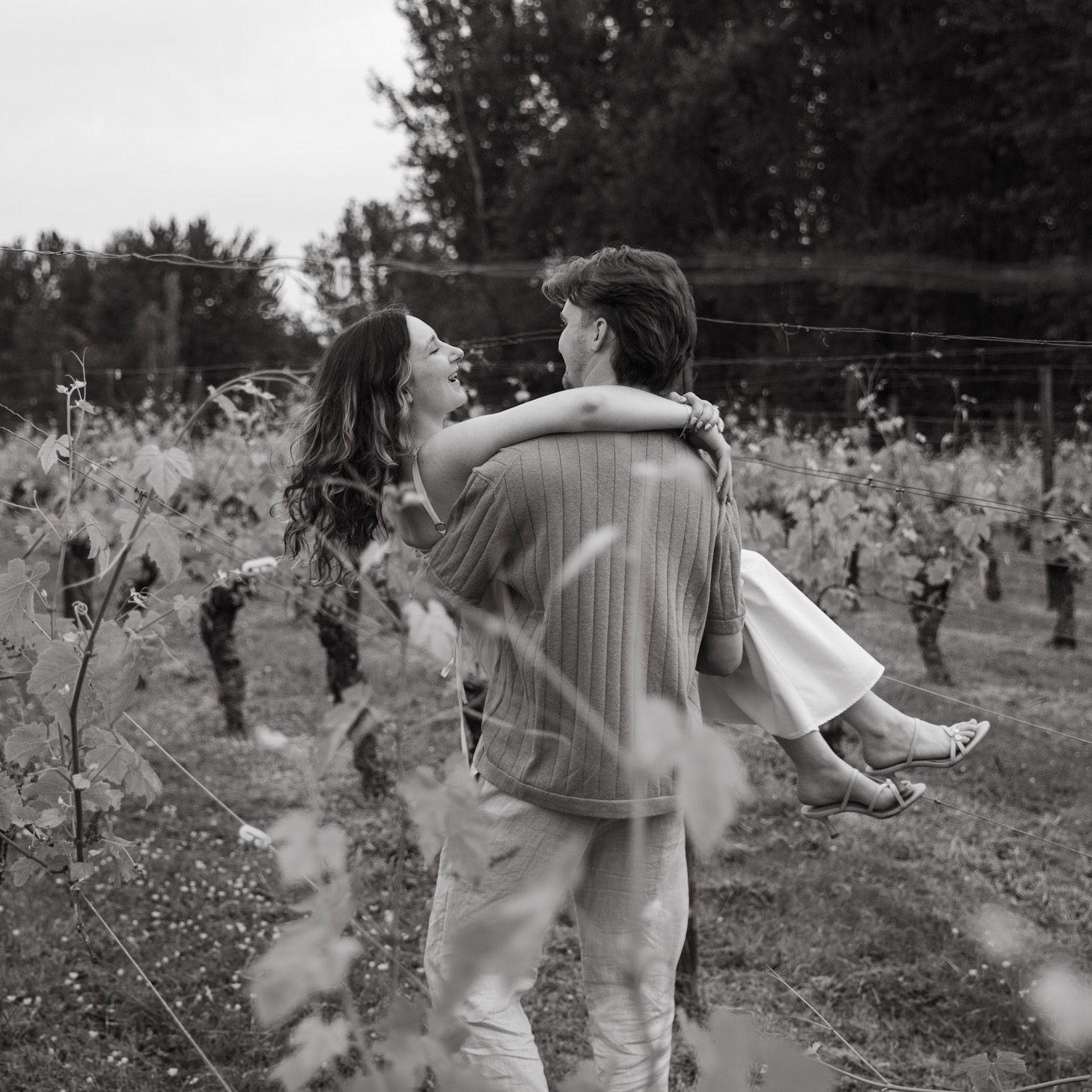 He took "sweep her off her feet"  literally