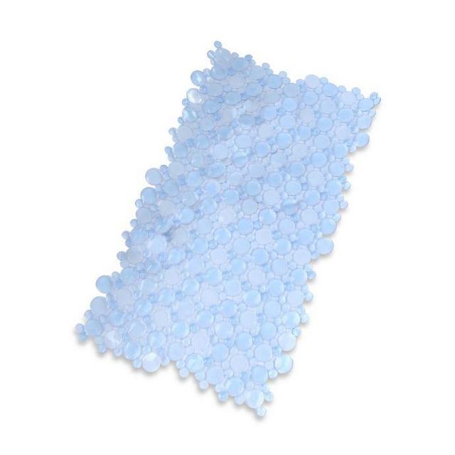 Burst of Bubbles Bath Mat in Light Blue