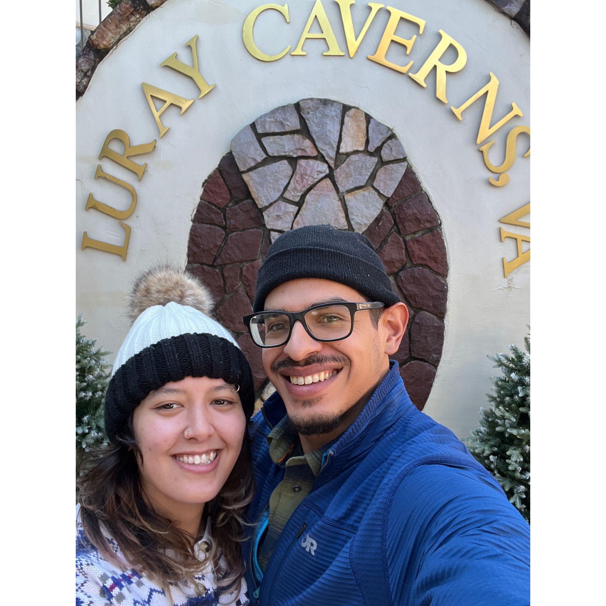 Ashley's first visit to Virginia. Luray Caverns tour. February 2025