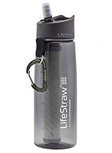 Life Straw water bottle, so we can drink safely in the wild!