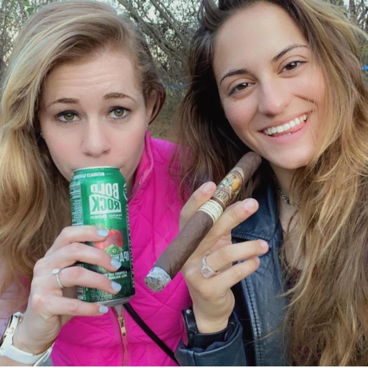 Cigars and cider at Bold Rock for Nathalie's 23rd // 7 November 2020